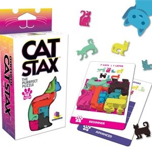 Cat Stax — The Purrfect Puzzle | Brainwright | 48 Challenge Cards | Complete Set